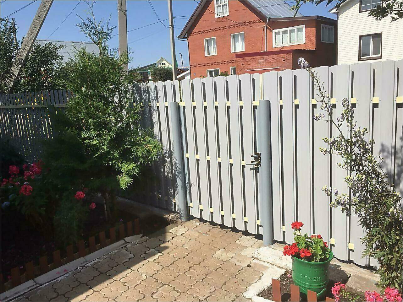 Забор из штакетника 65м фото4 в Усть-Катаве