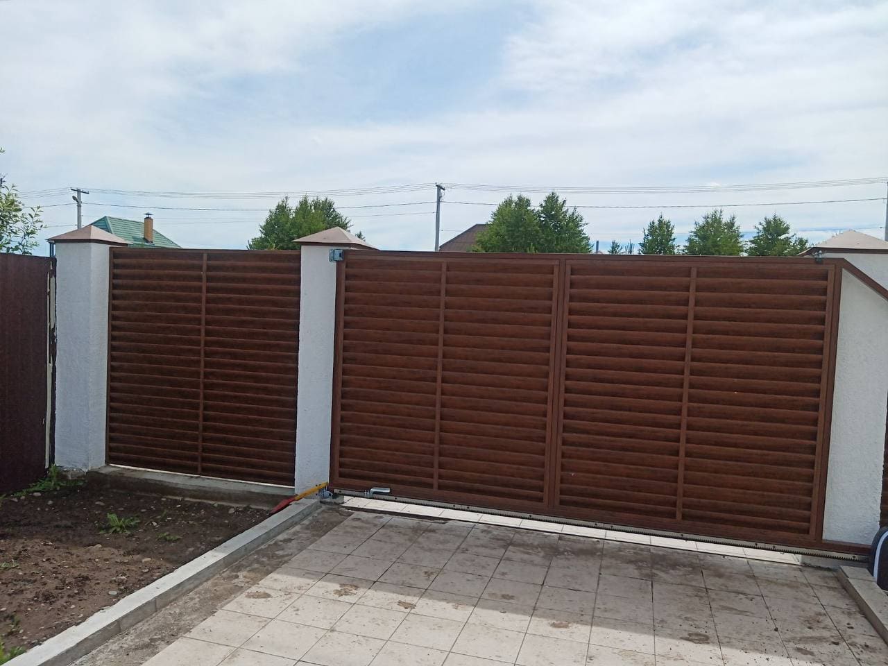 забор-жалюзи printech каштан двусторонний фото4 в Усть-Катаве