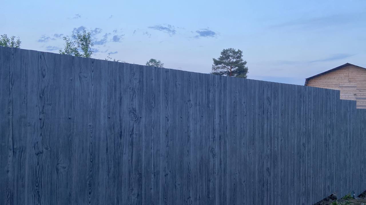 Забор из профнастила НС-10 42м Светлая Береза SteelArt фото 4 в Усть-Катаве